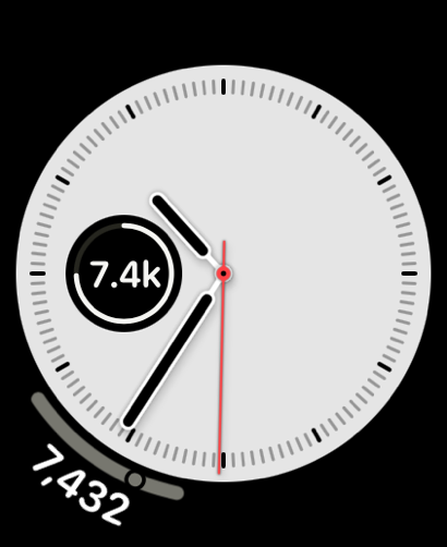 An Infograph watch face with Tally Steps in the corner and a circular slot.